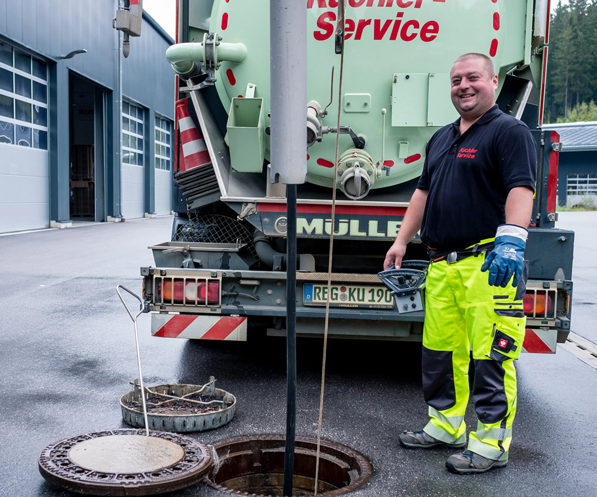 Ablauf der Kanal und Rohrreinigung in Furth